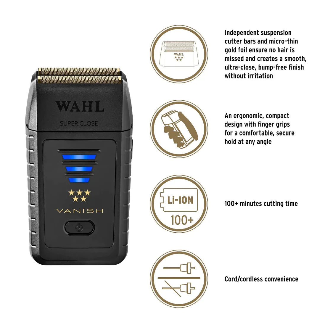 Wahl 5-Star Vanish Shaver 55595 – International Beauty Depot