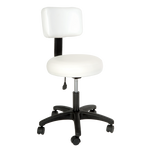 Silhouet Tone Round Air-Lift Oleo Stool With Backrest 413358