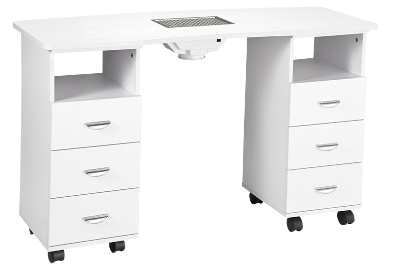 GD Manicure Table White GD-1920WV