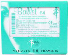 Ballet Stainless Steel Needles Gold  F 50pc