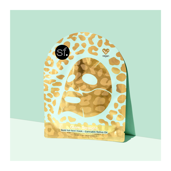 SF Glow (Glam Straight) Gold Foil Face Mask .85oz