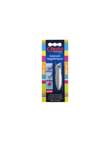 Credo Nail Clippers 65mm Curved with Nail Catcher Stainless PopArt (Retail)