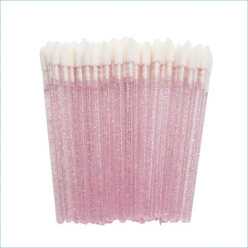 Silk B Disposable Pink Lip Brush 50pc