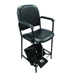GD Pedicure Chair with Foot Rest Black D-2001B
