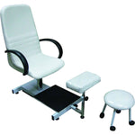 GD Pedicure Chair and Stool Combo Black  D-22302W