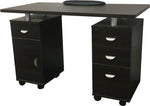 GD Manicure Table Dark Wood (With Vent) GD-2022V
