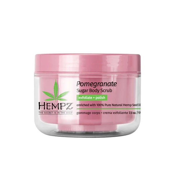 Hempz Pomegranate Herbal Sugar Body Scrub 7.3OZ