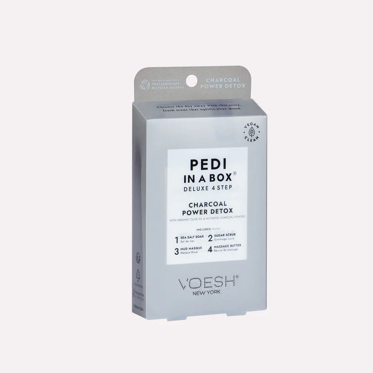 Voesh Pedi In A Box Deluxe 4 Step Charcoal Power Detox
