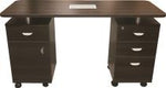 GD Manicure Table Dark Wood (With Vent) GD-2022V