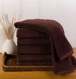 Bleach Proof Color Towels 100% Cotton Brown 12pc