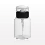 IBD One-Touch Dispensing Bottle with Locking Flip Top Cap, Natural and Black (150 ml/5 oz.) - IBD Boutique