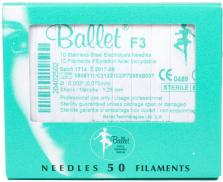 Ballet Stainless Steel Needles Gold  F 50pc