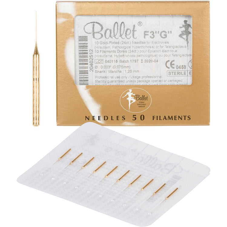Ballet 24 Gold Plated Needles F 50pc