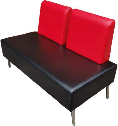 GD Waiting Sofa Black and Red (SPECIAL ORDER ONLY) G-008BR