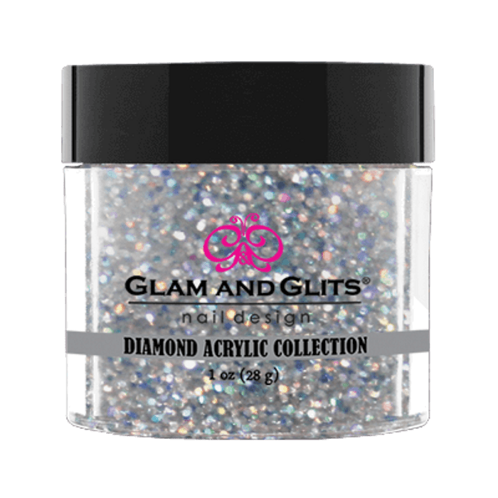 Glam and Glits Diamond Acrylic Platinum 1oz DAC43