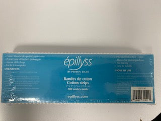 Épillyss Cotton Depilatory 3'' x 9" Pre-Cut Strips COT3192
