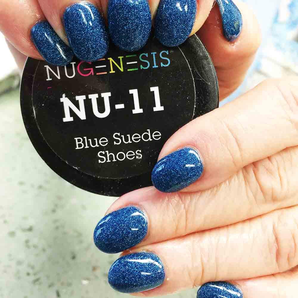 NuGenesis NU-11 Blue Suede Shoes (Metallic)