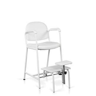 GD Pedicure Chair with Foot Rest White D-2001W