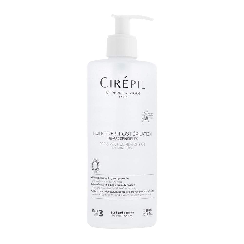 Cirepil Pre & Post Depilatory Oil For Sensitive Skin 500ml