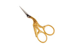 Mertz Stork Scissors Fine Point Gold Plated  644RFS
