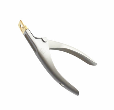 Mertz Nail Tip Cutter 5"  sandblasted with gold plated tip - IBD Boutique