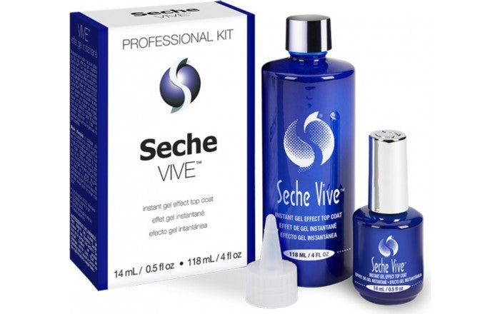 Seche Vive Instant Gel Effect Top Coat 14ml and 118ml KIT